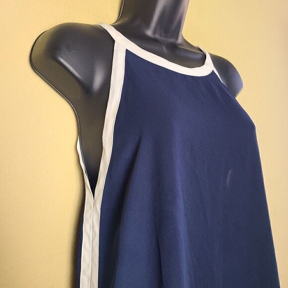 Elodie Navy Tank Top   - Picture 2 of 8